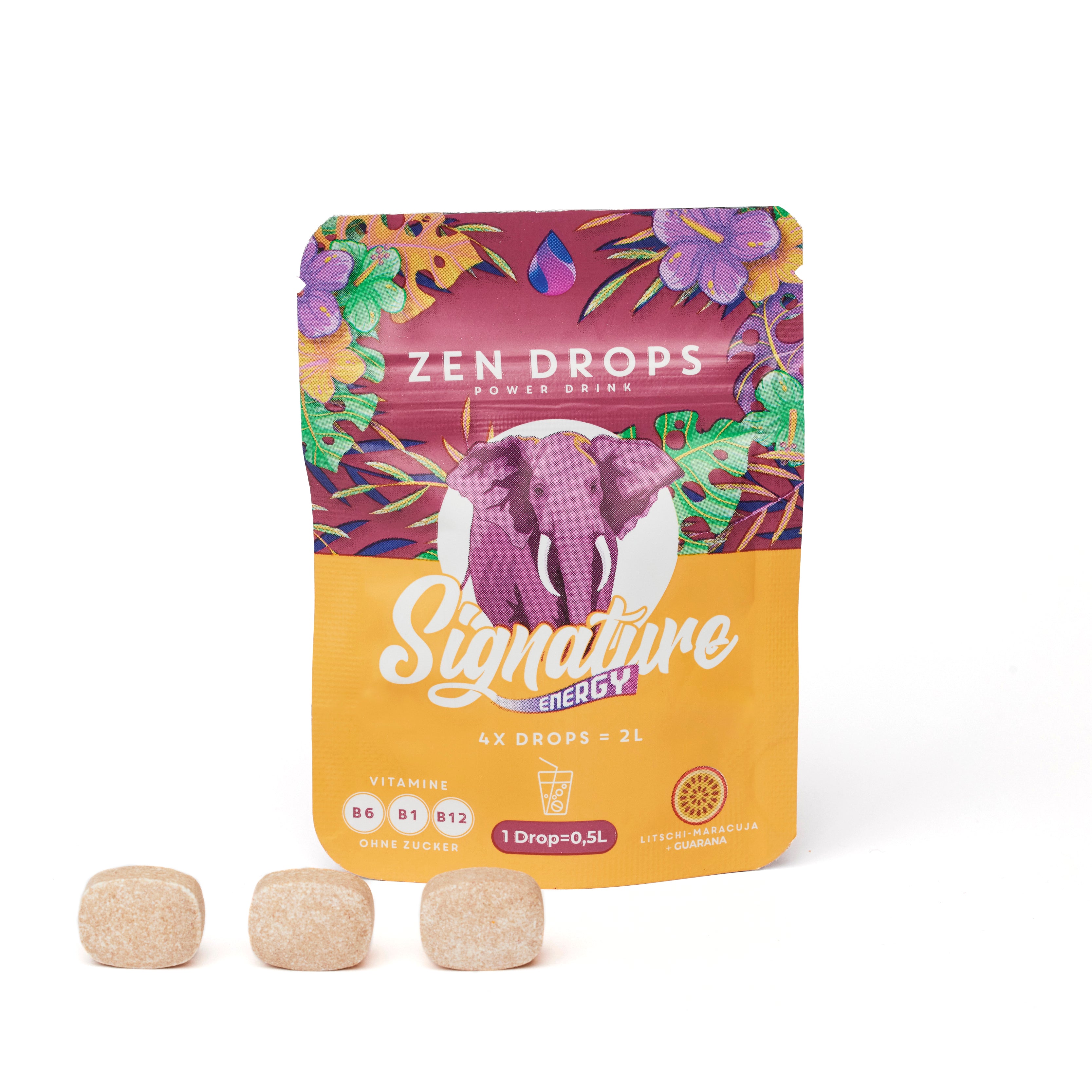 Litchi/Maracuja – 24 Drops ≈ 12L Drink